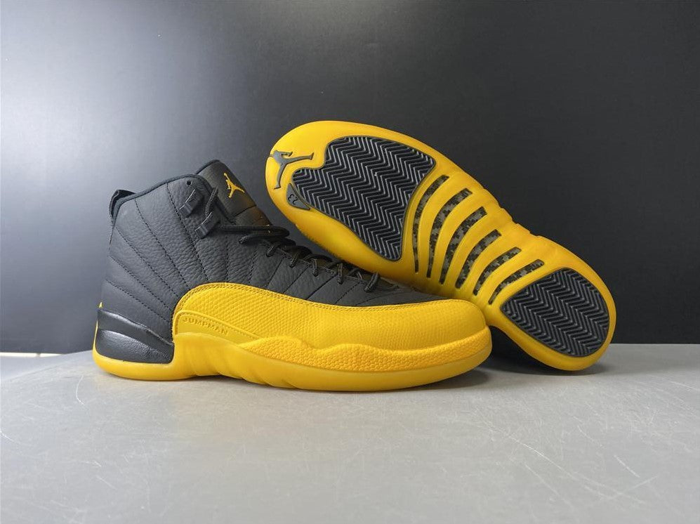 Air Jordan 12 Retro Black University Gold Shoes Sneakers