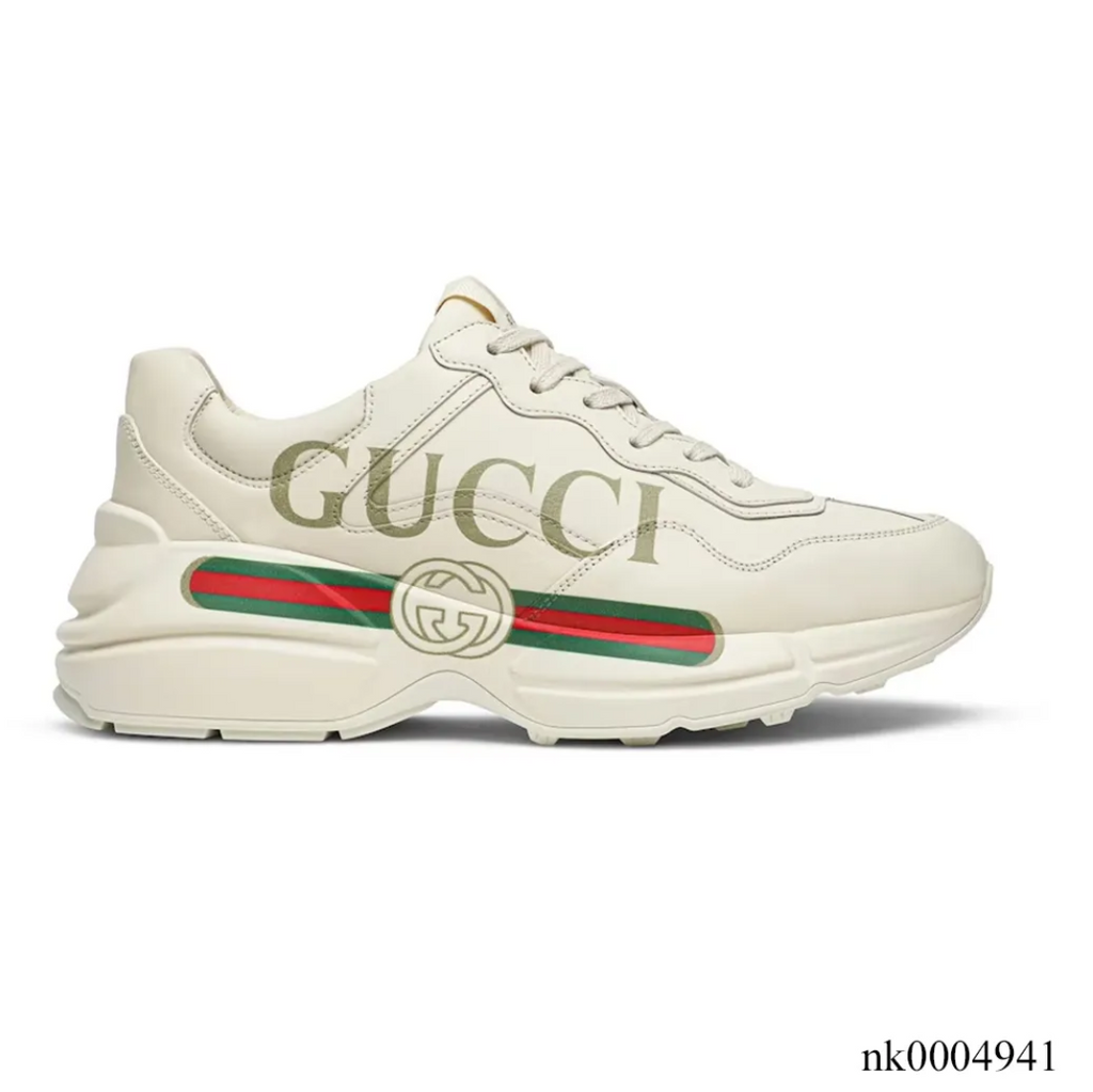 GG Rhyton Canvas Logo Shoes Sneakers