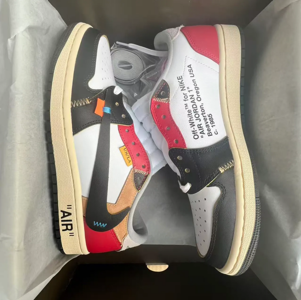 OW x Air Jordan 1 Low OG Goat Lows Shoes Sneakers