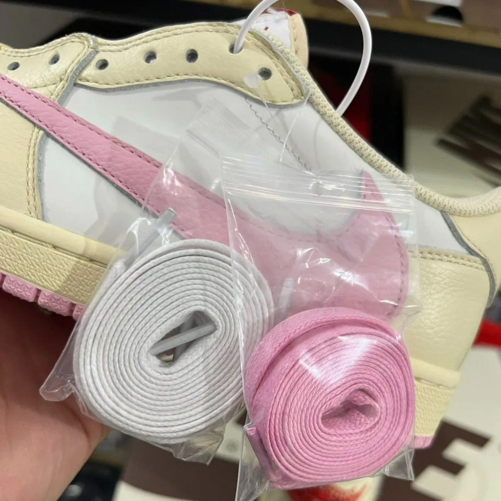 Travis Scott x Air Jordan 1 Low OG Sail Shy Pink Shoes Sneakers