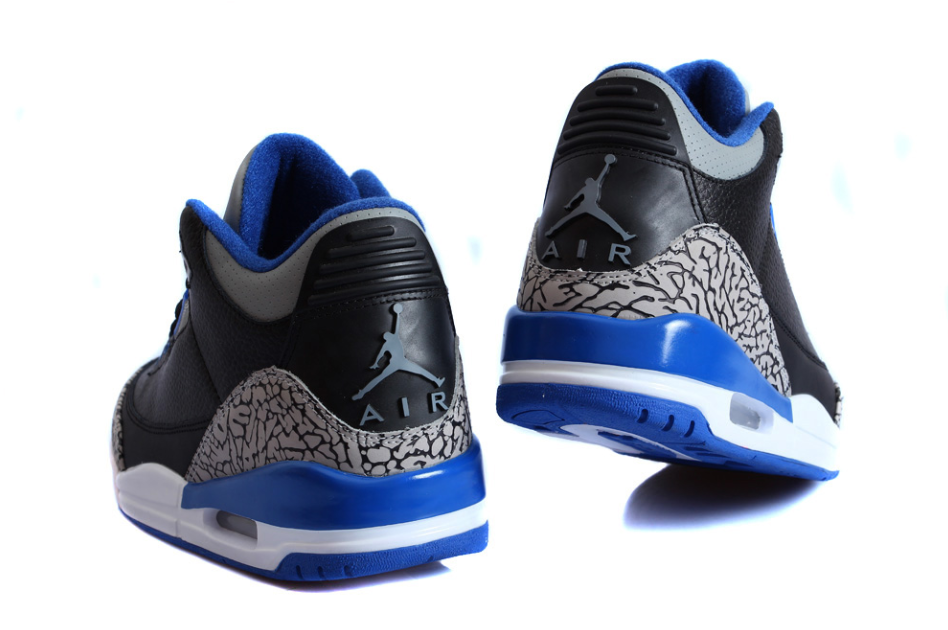 Air Jordan 3 Retro Sport Blue Black Cement True Blue