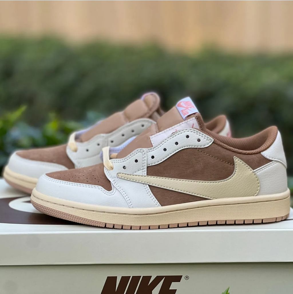 Travis Scott x Air Jordan 1 Low OG Brown Shy Shoes Sneakers