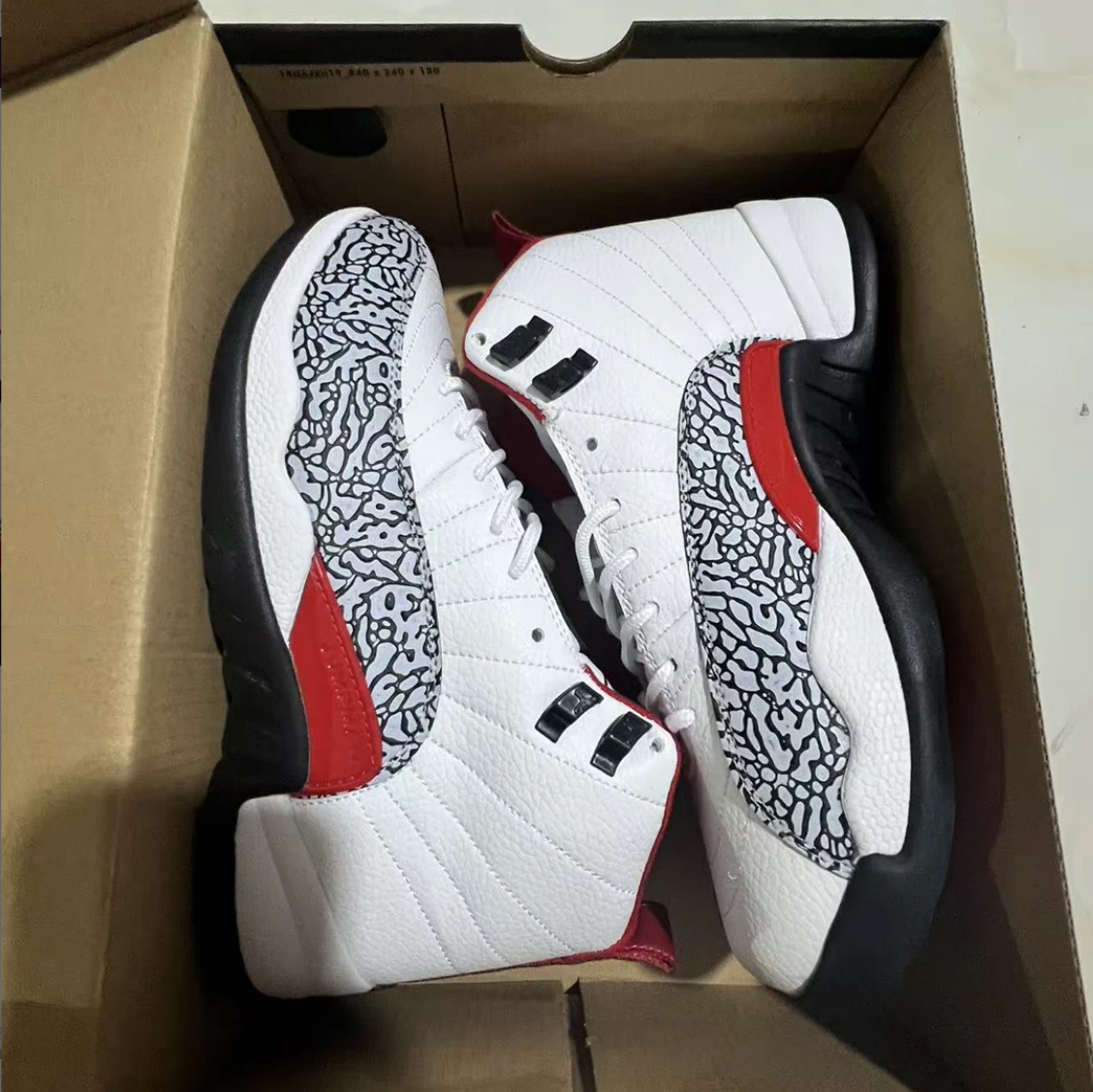 Air Jordan 12 Elephant Print Shoes Sneakers