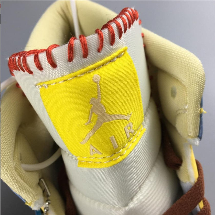 Air Jordan 1 Mid SE Fearless Maison Chateau Rouge Shoes Sneakers