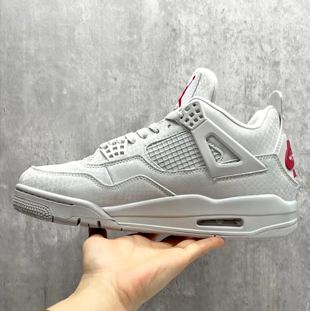 Nigel Sylvester x Air Jordan 4 White Grey Mamba Shoes Sneakers