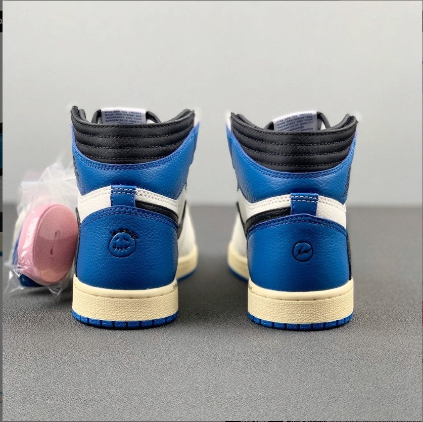Travis Scott x Fragment x AJ 1 High “Military Blue” Shoes Sneakers
