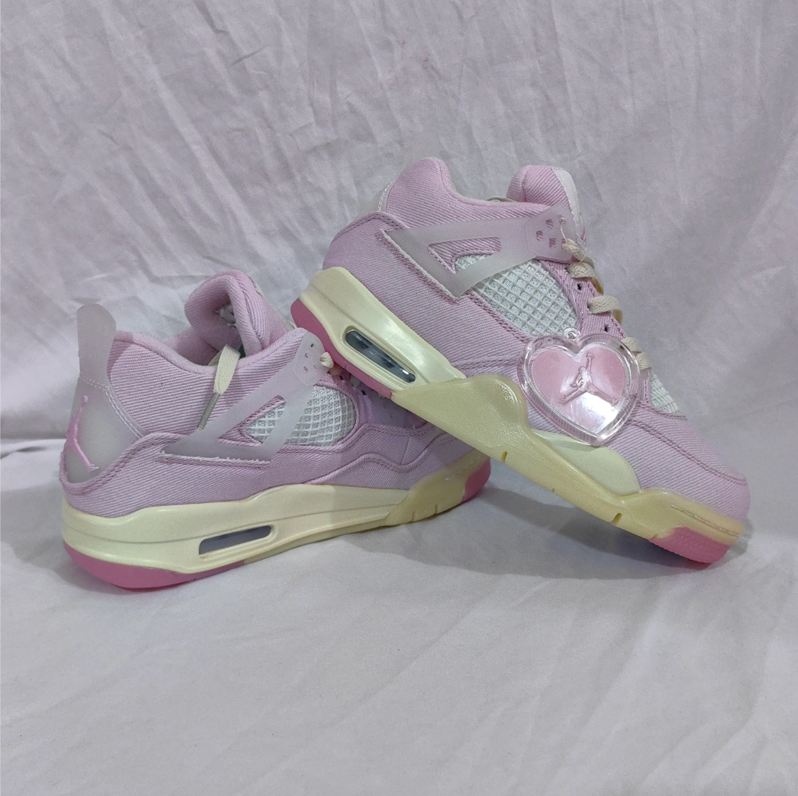 Air Jordan 4 Denim Iced Carmine Shoes Sneakers