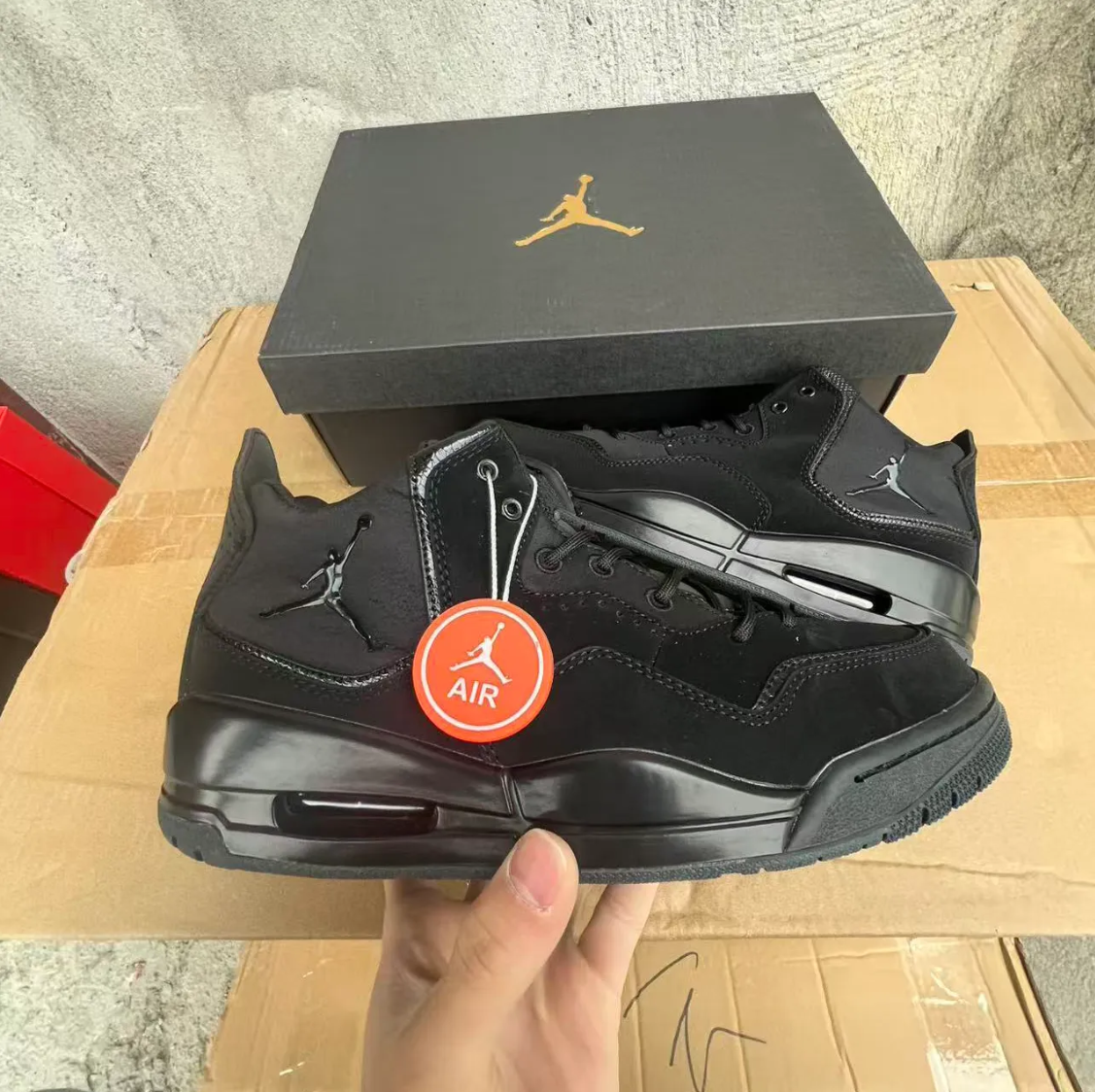 Air Jordan Courtside 23 Triple Black Shoes Sneakers