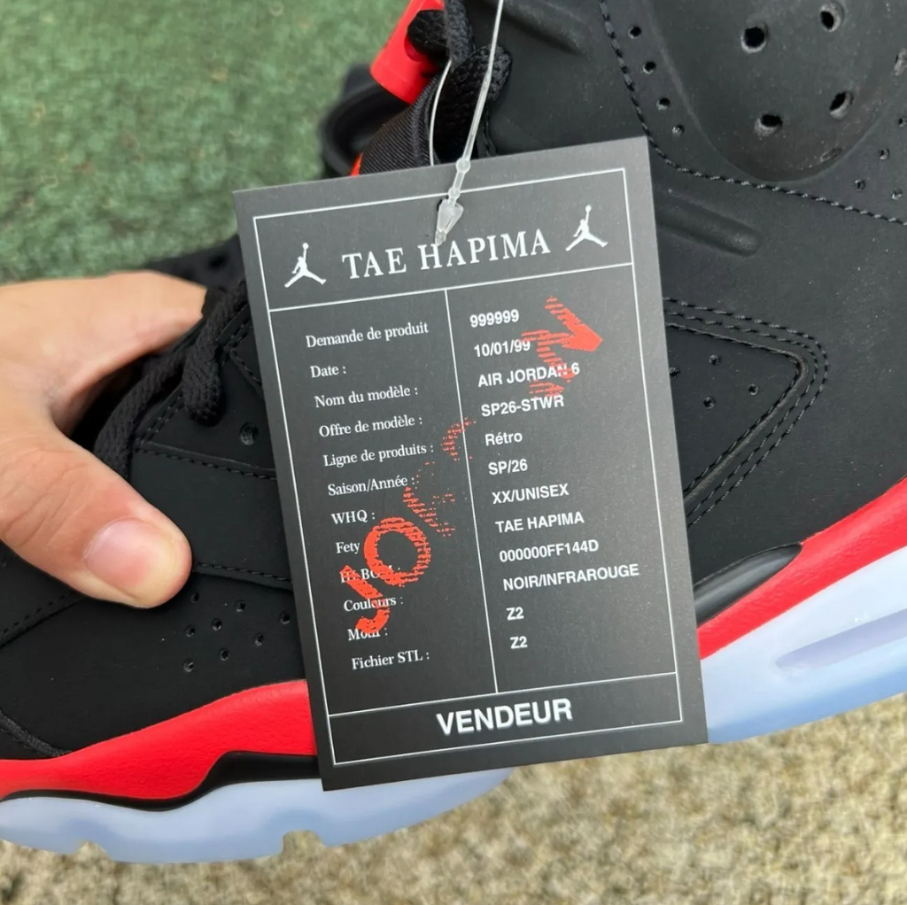 Air Jordan 6 Reverse Infrared Salesman (2026) Shoes Sneaker