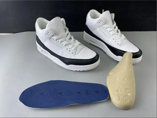 Fragment x AJ 3 White Black Shoes Sneakers