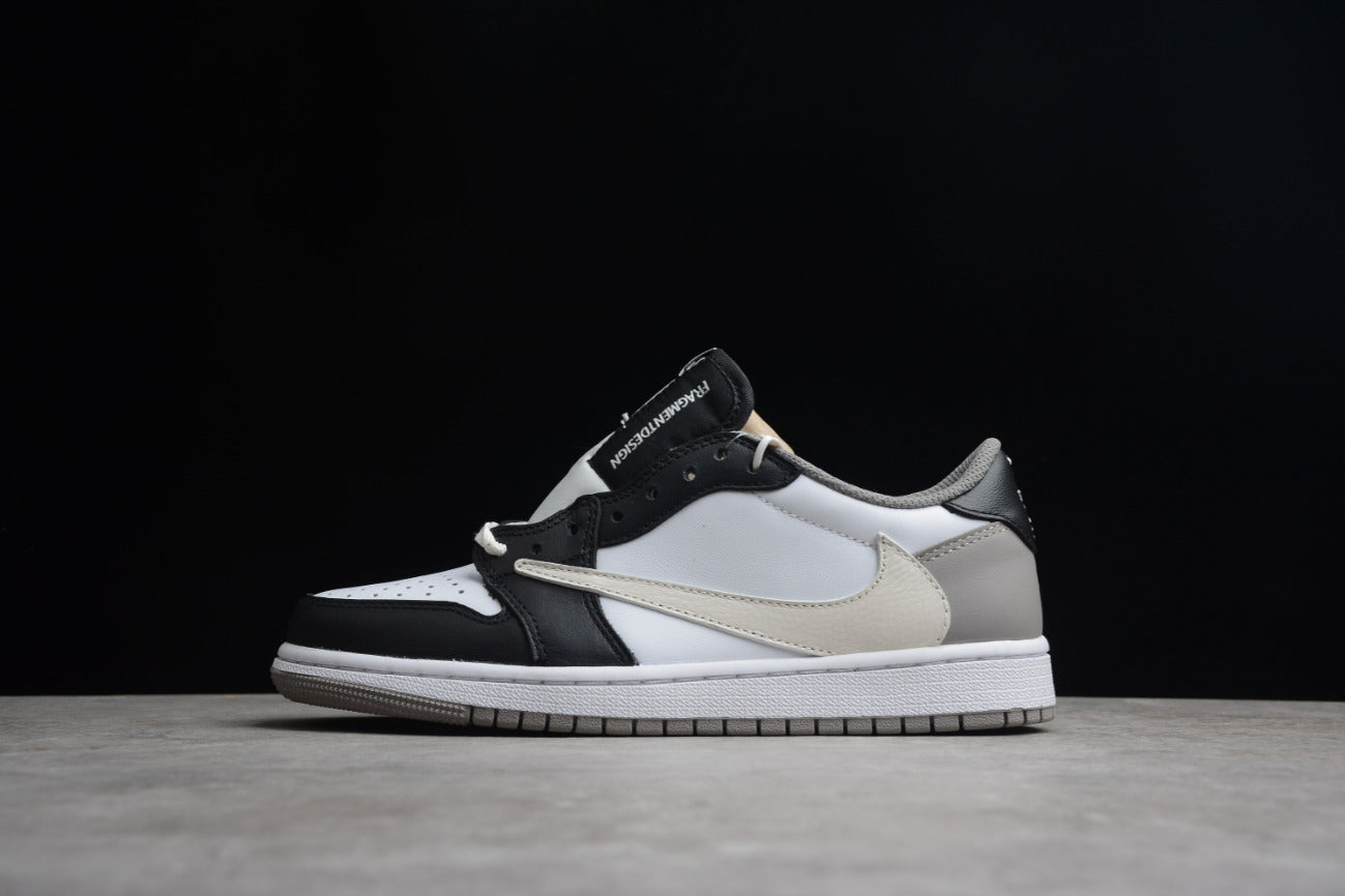 Travis Scott X Air Jordan 1 Low Barb Black White