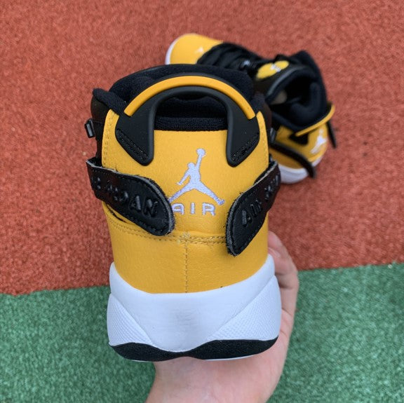Air Jordan 6 Rings Crowns Black And Yellow