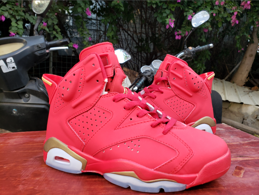 Air Jordan 6 Red Gold