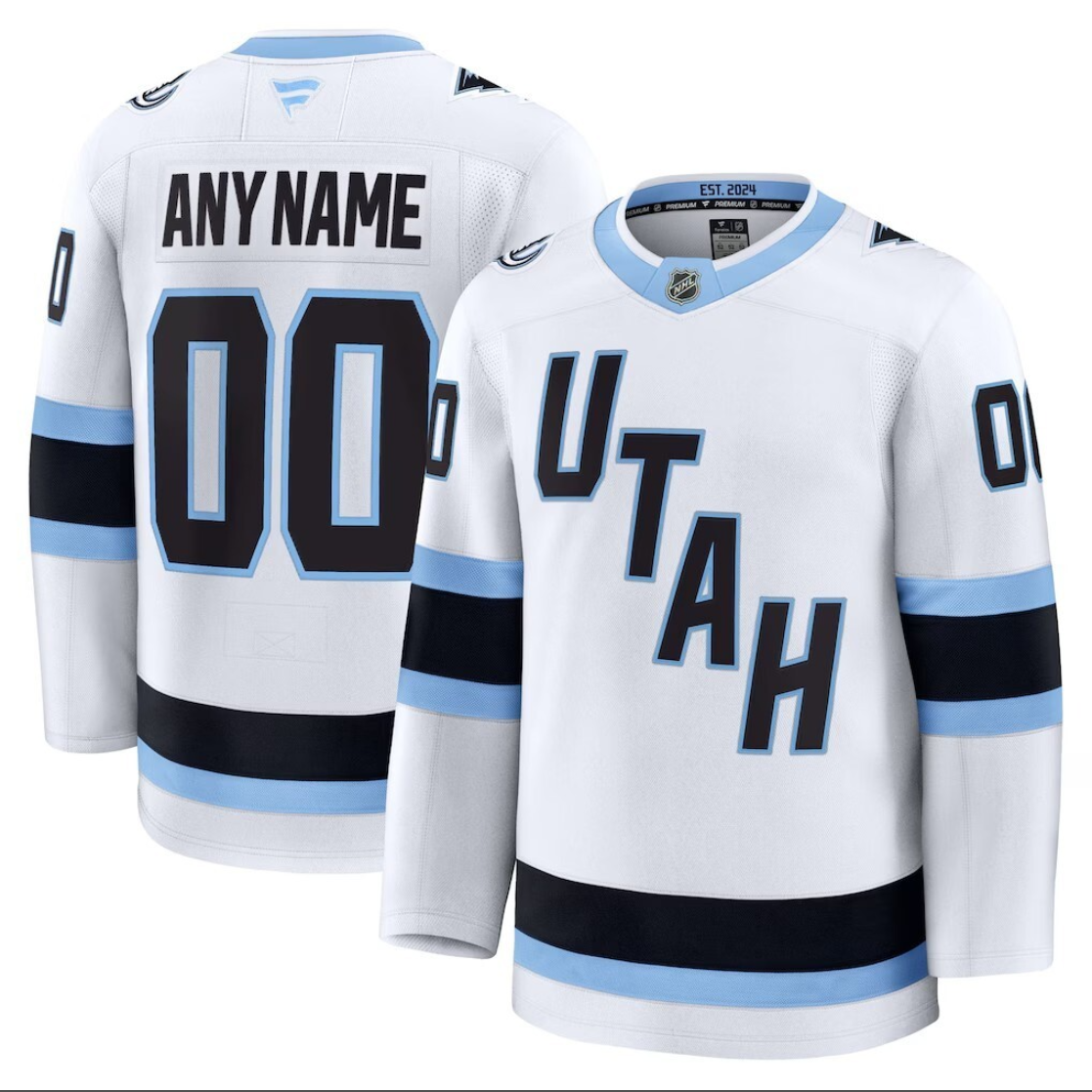 Custom Utah Jersey Name and Number Premium Stitched