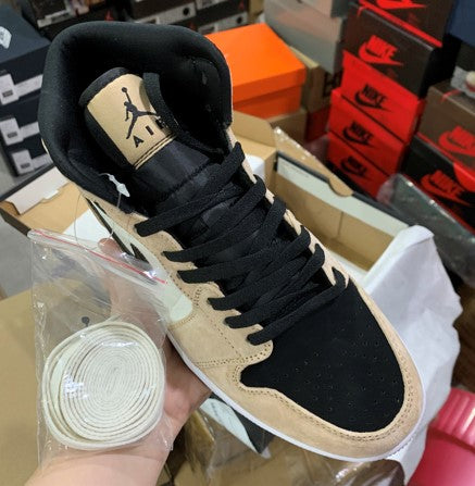 Air Jordan 1 Mid Barely Orange Milk Tea