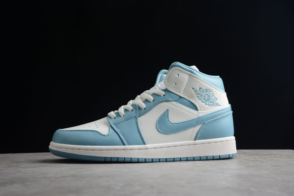 Air Jordan 1 Mid UNC University Blue White