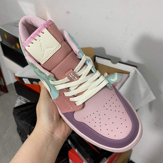 Air Jordan 1 Low SE Pink Green