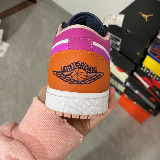 Air Jordan 1 Low SE Mismatched Purple Magenta