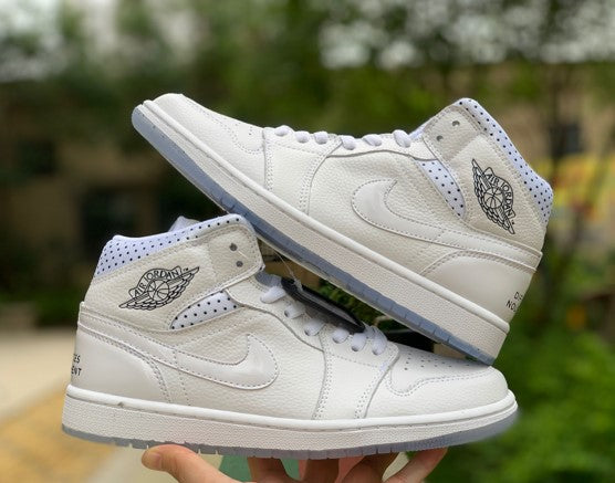 Air Jordan 1 Crystal Bottom Wave Nod Layer Leather