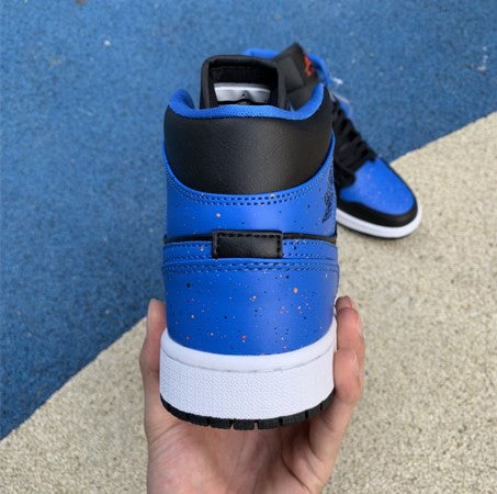 Air Jordan 1 Mid Royal Blue Splash