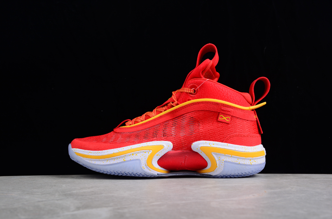 Air Jordan 36 Guo Ailun Red And Yellow