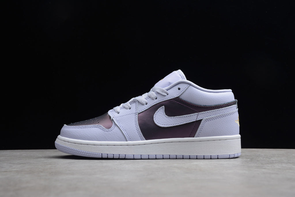 Air Jordan 1 Low Top White Purple