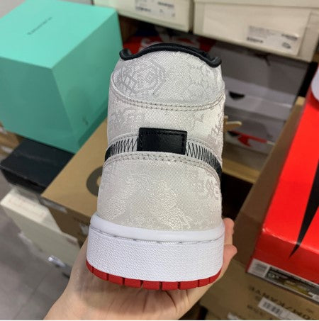 Air Jordan 1 Mid White Silk Copper Coins