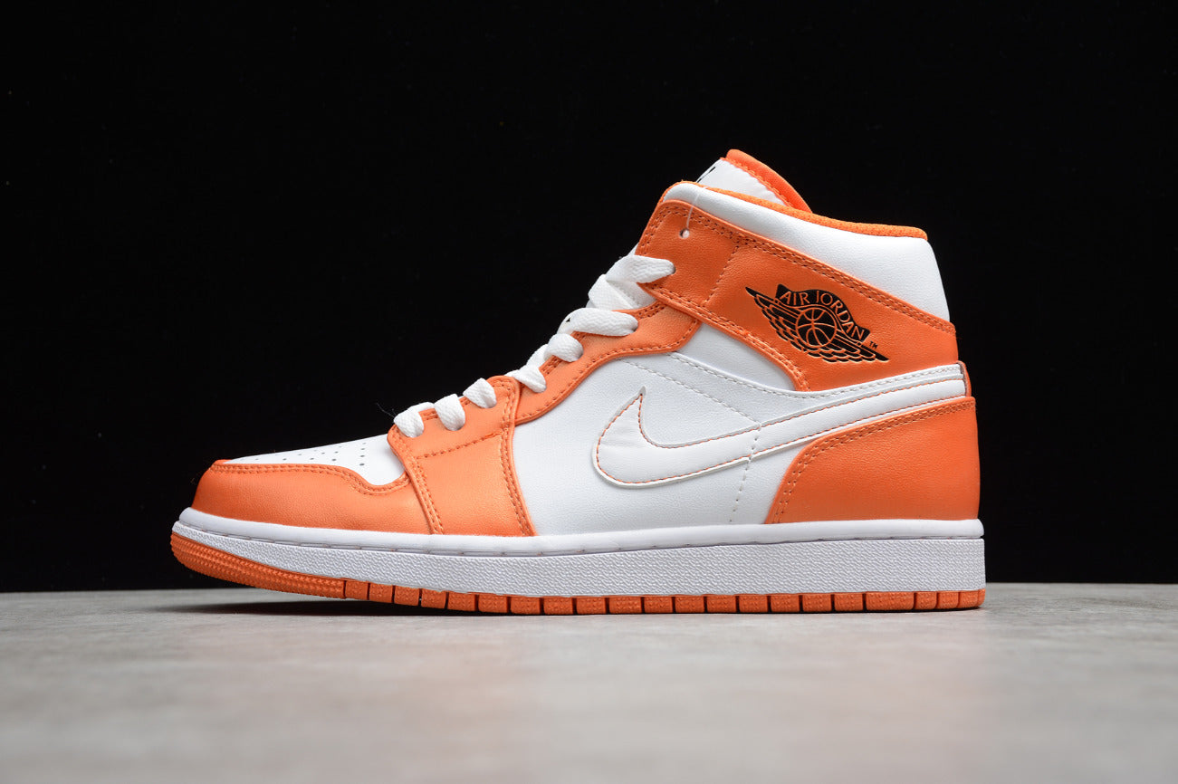 Air Jordan 1 Mid White Orange