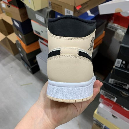 Air Jordan 1 Mid Milk Tea Color