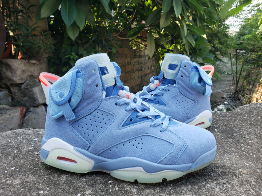 Travis Scott X Air Jordan 6 'British Khaki Blue'