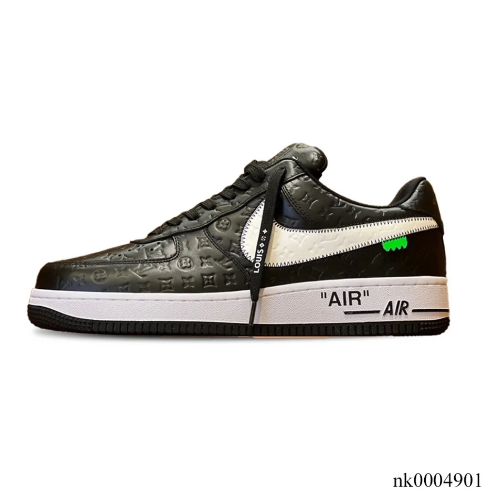 LV x Air Force 1 Friends and Family Black Shoes Sneakers