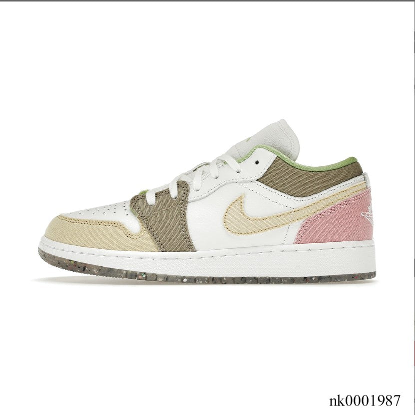 Air Jordan 1 Low Pastel Grind Vivid Green Shoes Sneakers