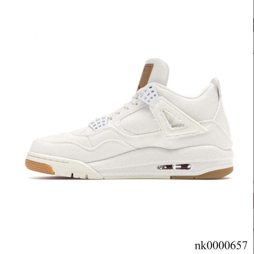 Air Jordan 4 Retro Levi’s White (Levi’s Tag) Shoes Sneakers
