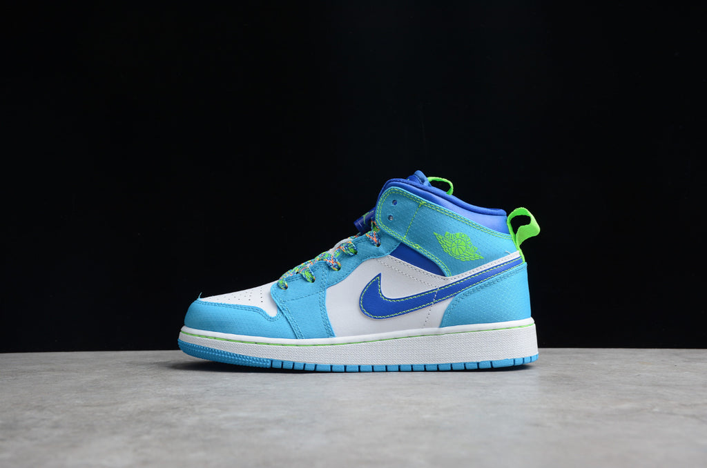 Air Jordan 1 Mid Blue Green