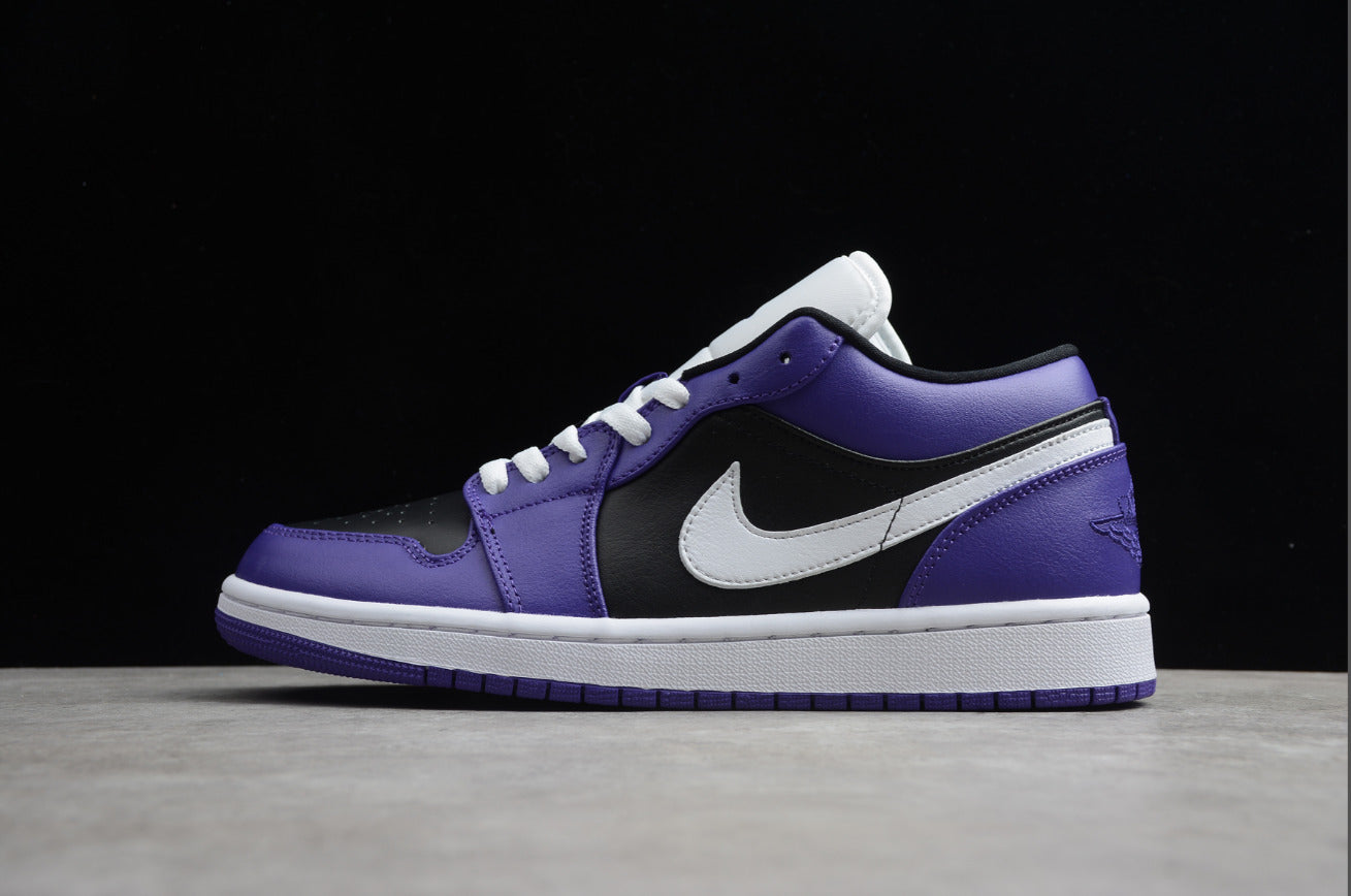 Air Jordan 1 Low Top Purple Black