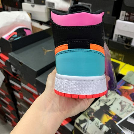 Air Jordan 1 Mid GS 3M Reflective Color