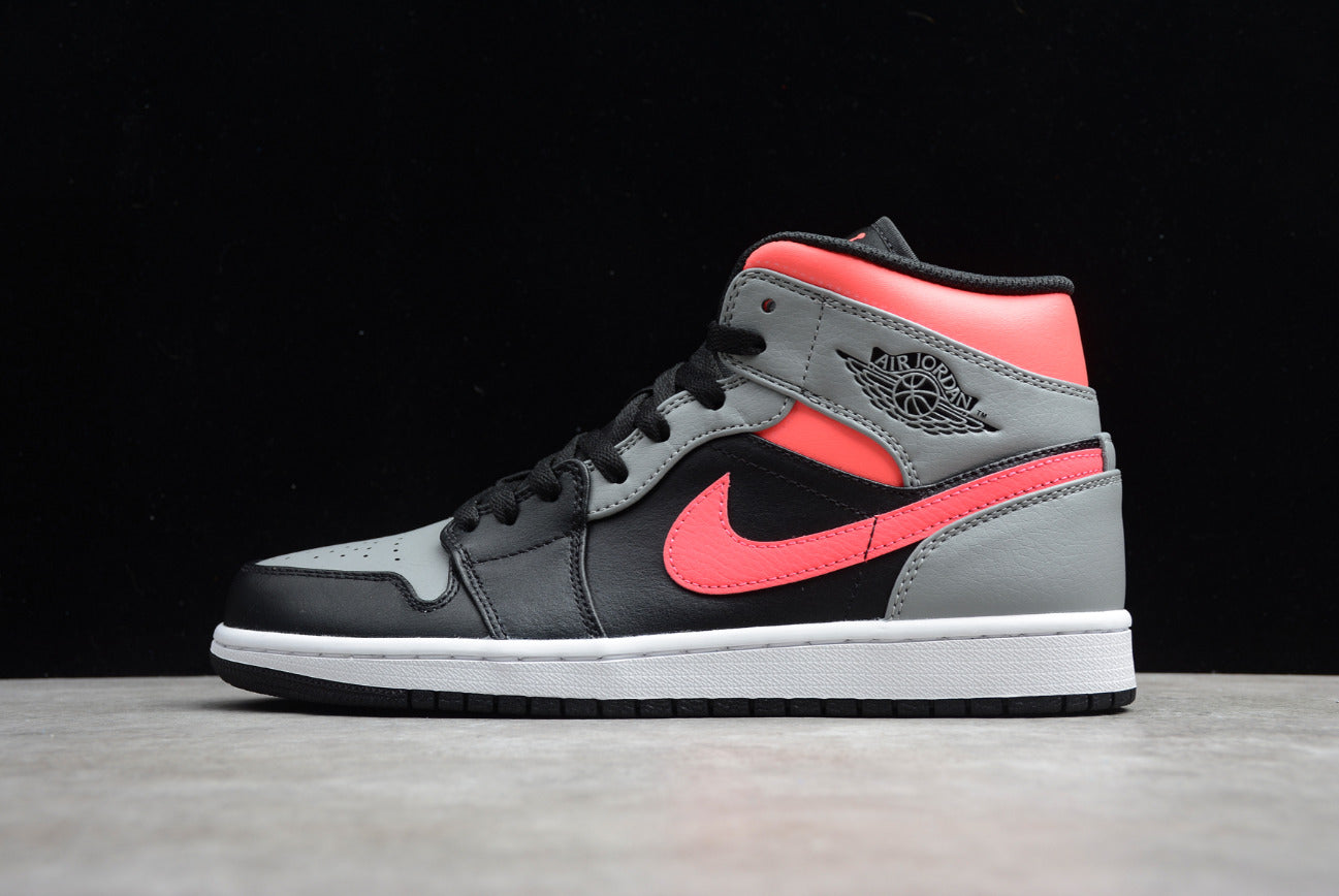 Air Jordan 1 Mid Gray Black Power