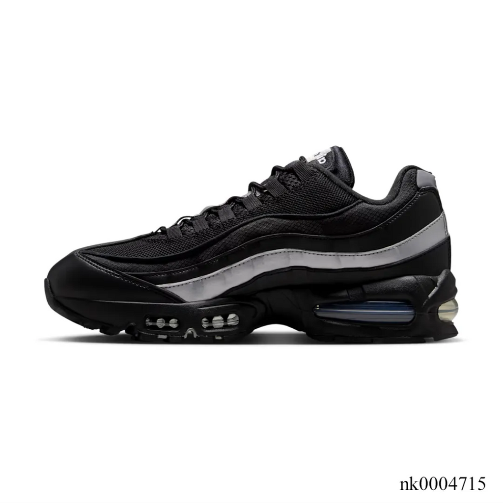 Air Max 95 Big Bubble Black Metallic Silver Shoes Sneakers