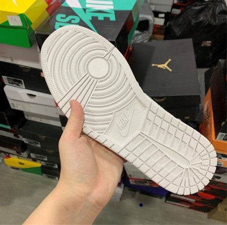 Air Jordan 1 Mid Top White Grey