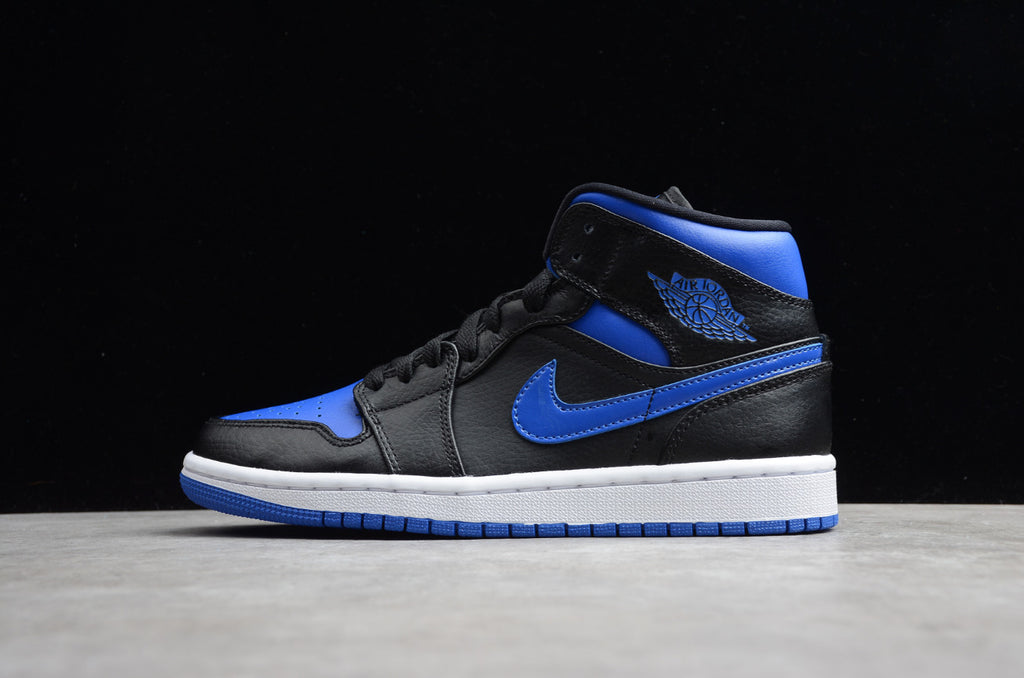 Air Jordan 1 Mid 'Black Hyper Royal'