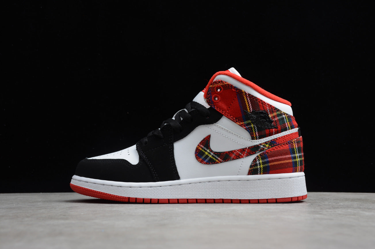 Air Jordan 1 Mid Christmas Plaid