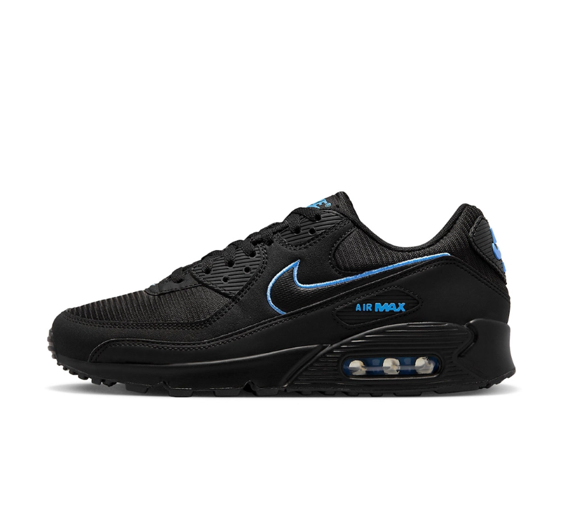 Air Max 90 Black University Blue Shoes Sneakers
