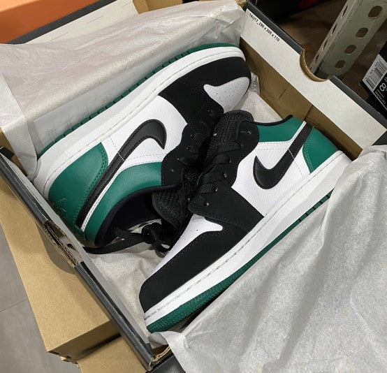 Air Jordan 1 Low Black Green Toe