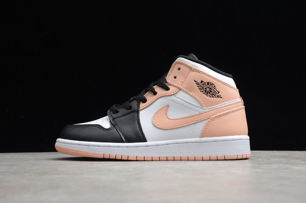 Air Jordan 1 Mid Black Crimson Tint