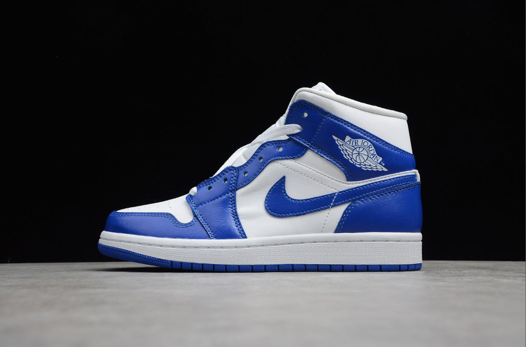 Air Jordan 1 Mid White Racer Blue