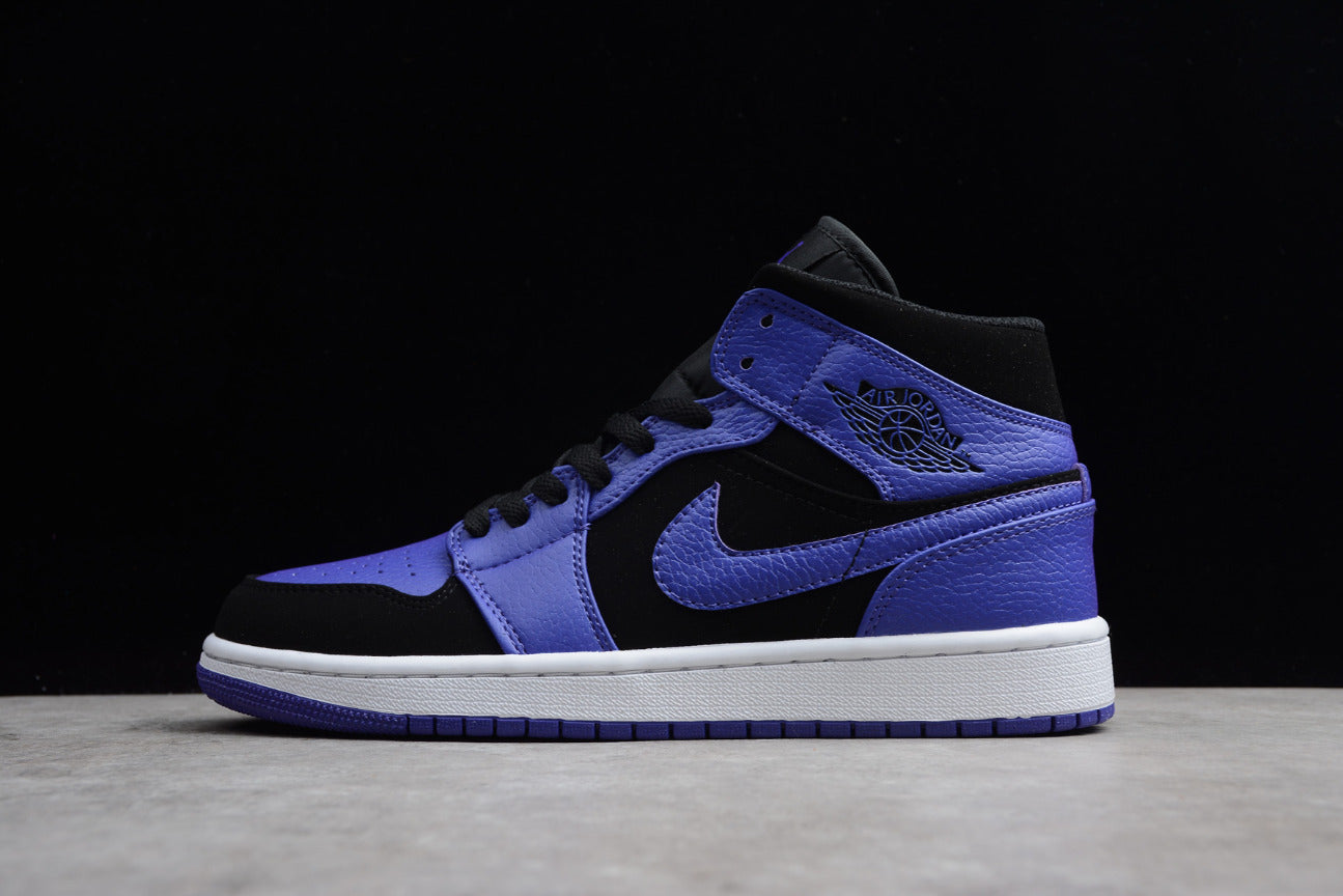 Air Jordan 1 Mid Black Dark Concord