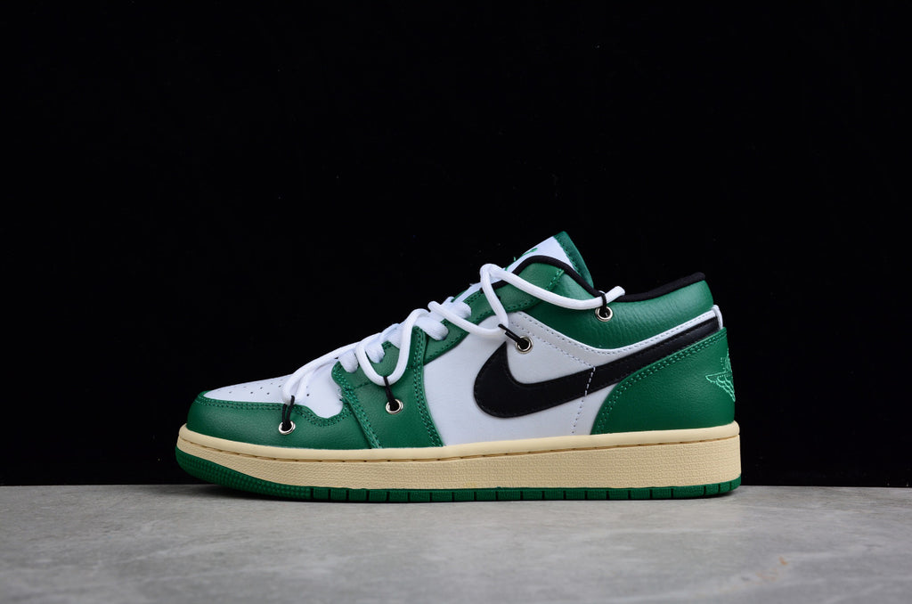 Air Jordan 1 Low Edition White and Green