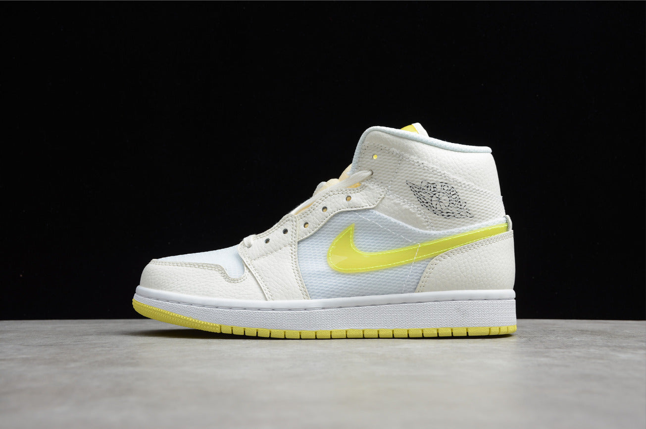 Air Jordan 1 Mid SE Lakers Beige Yellow