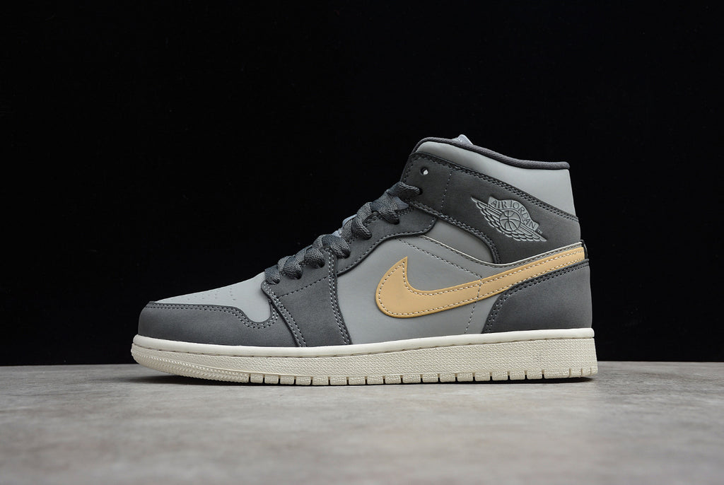 Air Jordan 1 Mid Gray Black