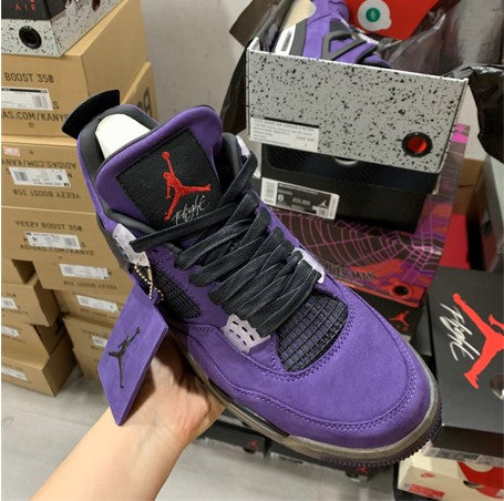 Travis Scott x Air Jordan 4 Purple Suede